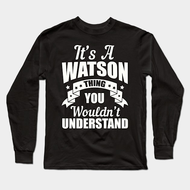 Watson Thing Long Sleeve T-Shirt by moclan